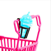 Barbie World Grocery Shopping Toy Set with 11 Doll Accessories