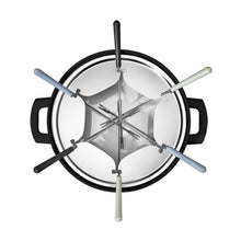 Beautiful 3 Qt Electric Fondue Set with Bonus 2 qt Ceramic Pot, Black Sesame by Drew Barrymore