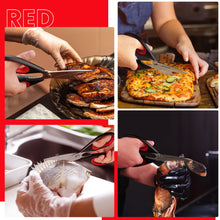 Tijeras de cocina Astercook (2 unidades), resistentes, con hoja dentada y mango ergonómico, aptas para aves, hierbas y verduras. Aptas para lavavajillas.