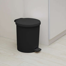 Mainstays Black Plastic Bathroom Trash Can