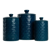 10-Strawberry-Street-Ocean-3-Piece-Ceramic-Food-Storage-Canister-Set-Navy-Blue-24-Ounce-38-Ounce_8397_1 - Brands For Less USA