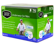 Berkley Jensen Incontinence Underwear for Men - XL, 76 ct.