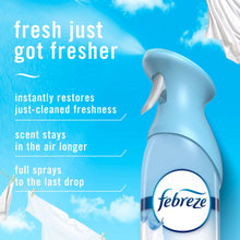 Febreze Air Mist Air Freshener Spray, Linen & Sky Scent, 8.1oz, 2 Count
