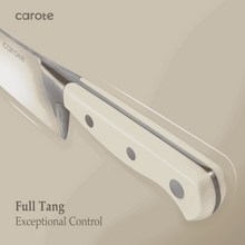 Carote 14 Pcs Knife Set with Wooden Block Stainless Steel Knives with Ergonomic Handle, Forged