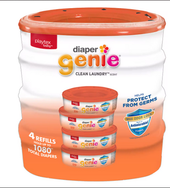Diaper Genie Clean Laundry Scent Refill, 4 pk.