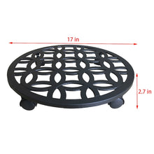 Maceta para plantas Allen + Roth, color negro, 43 cm de largo x 43 cm de profundidad x 7 cm de alto.