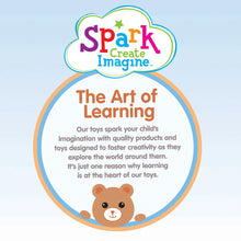 Spark Create Imagine Soft Bear Plush with Beans, 17 in, 0 Months+ - Brands For Less USA