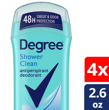 Degree Shower Clean 48-Hour Antiperspirant Deodorant Invisible Solid, 4 pk./2.6 oz.