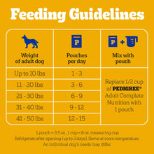 (24 pack) Pedigree Chopped Ground Dinner Wet Food with Beef, Bacon, & Cheese Flavor, 3.5 oz Pouches, 16 Count