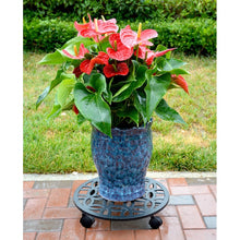 Maceta para plantas Allen + Roth, color negro, 43 cm de largo x 43 cm de profundidad x 7 cm de alto.