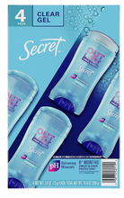 Secret Outlast Clear Gel Antiperspirant Deodorant, Shower Fresh Scent, 4 pk./2.6 oz. Each