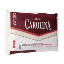 Arroz blanco de grano extra largo enriquecido Carolina, 25 libras.