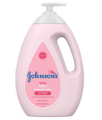 Johnson's Moisturizing Pink Baby Lotion with Coconut Oil, 33.8 fl. oz