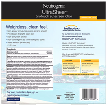 Neutrogena Ultra Sheer Dry-Touch Sunscreen Lotion, 3 ct.