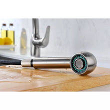 Grifo de cocina monomando extraíble ANZZI Harbour - Níquel cepillado