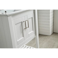 Mueble de baño ANZZI Mosset de 24" con grifo 014 - Blanco