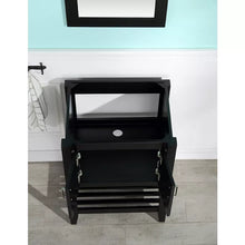 Mueble de baño ANZZI Mosset de 24" con grifo 014B - Negro