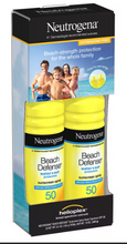 Neutrogena Beach Defense Water Sun Protection Sunscreen, 2 ct.