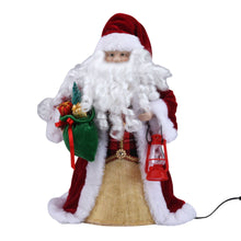 12" LED Fiber Optic Multicolor Santa Christmas Tree Topper, 0.79 lb, by Holiday Time