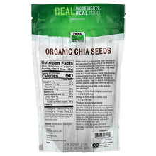 NOW Foods, Real Food, Organic Chia Seeds, 12 oz (340 g) - Brands For Less USA