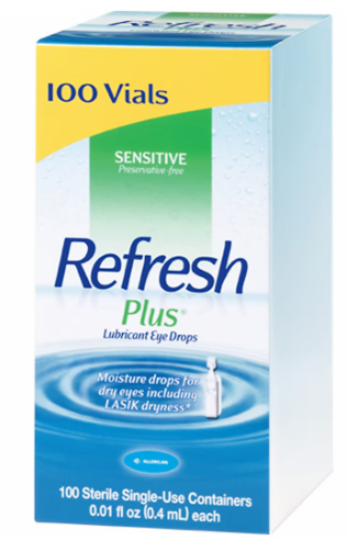 Refresh Plus Eye Drops, 100 ct./0.01 fl. oz.