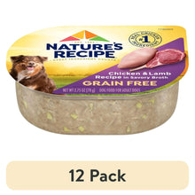 (12 pack) Nature's Recipe Grain Free Chicken & Lamb in Savory Broth Wet Dog Food, 2.75 oz Cup