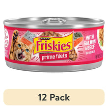 12pack-PurinaFriskiesPrimeFilets-SalmonandBeefinSauce-WetCatFood-5-5ozCan-_1 - Brands For Less USA