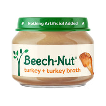(12 pack) Beech-Nut Stage 1 Turkey & Turkey Broth Baby Food, 2.5 Oz Jar