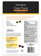 Neutrogena Clear Face Liquid Lotion Sunscreen, 2 pk