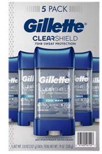 Gillette Cool Wave Gel Men's Antiperspirant and Deodorant, 5 pk./3.8 oz