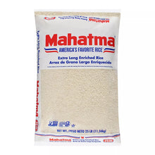 Arroz enriquecido de grano extra largo Mahatma, 25 libras.