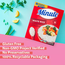 Arroz blanco instantáneo Minute, sin gluten, 72 oz.