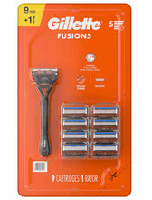 Gillette Fusion5 Men's Razor with 9 Razor Blade Refills