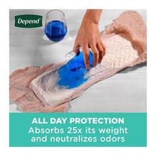 Ropa interior para la incontinencia Depend Fresh Protection para mujeres adultas, extragrande - Rosa, 80 unidades.