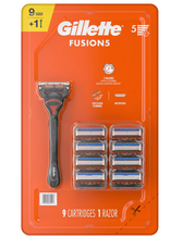 Gillette Fusion5 Men's Razor with 9 Razor Blade Refills