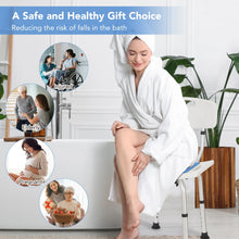 Naipo Adjustable Height Shower Chair with Backrest and EVA Padded, Bathtub Bench Seat Transfer for Disabled, Seniors & Elderly, Tool-Free Assembly - Brands For Less USA