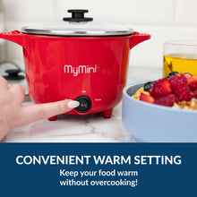 MyMini 32 oz Electric Multi-Cooker Pot, 260 watts, Red