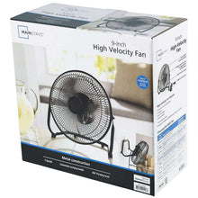 Mainstays 9 Inch High Velocity Metal 3-Speed Fan with 360-Degree Tilt and Wall Mount