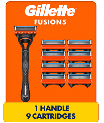 Gillette Fusion5 Men's Razor with 9 Razor Blade Refills