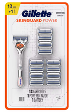 Gillette SkinGuard Power Men's Razor Handle, 13 ct.