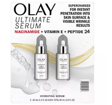 Olay Ultimate Niacinamide + Vitamin E + Peptide 24 Hydrating Serum, 1.3 fl. oz., 2 pk.