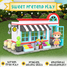 Honey Bee Acres The Buzz General Store - Complete Dollhouse Playset with Miniature Doll Figure, 56 Pieces, Children Ages 3+ - Brands For Less USA