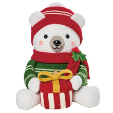 16.5-19.6" Knit Holiday Shelf Sitters, Set of 2