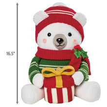 16.5-19.6" Knit Holiday Shelf Sitters, Set of 2