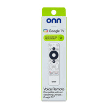 onn Voice Remote Compatible with onn Streaming Devices and Google TV, White