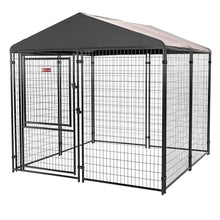 Lucky Dog STAY Series Executive Dog Kennel 8'x8' with Privacy Screen