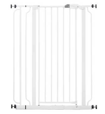 Regalo Easy Step Extra Tall White Metal Walk-Through Gate
