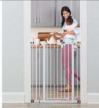 Regalo Easy Step Extra Tall White Metal Walk-Through Gate