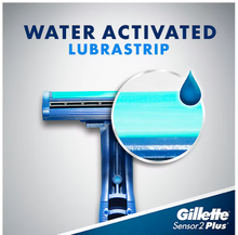 Gillette Sensor2 Plus Pivoting Head and Lubrastrip Men's Disposable Razors, 52 ct.