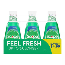 Crest Scope Outlast Mint Mouthwash, 3 pk./1L